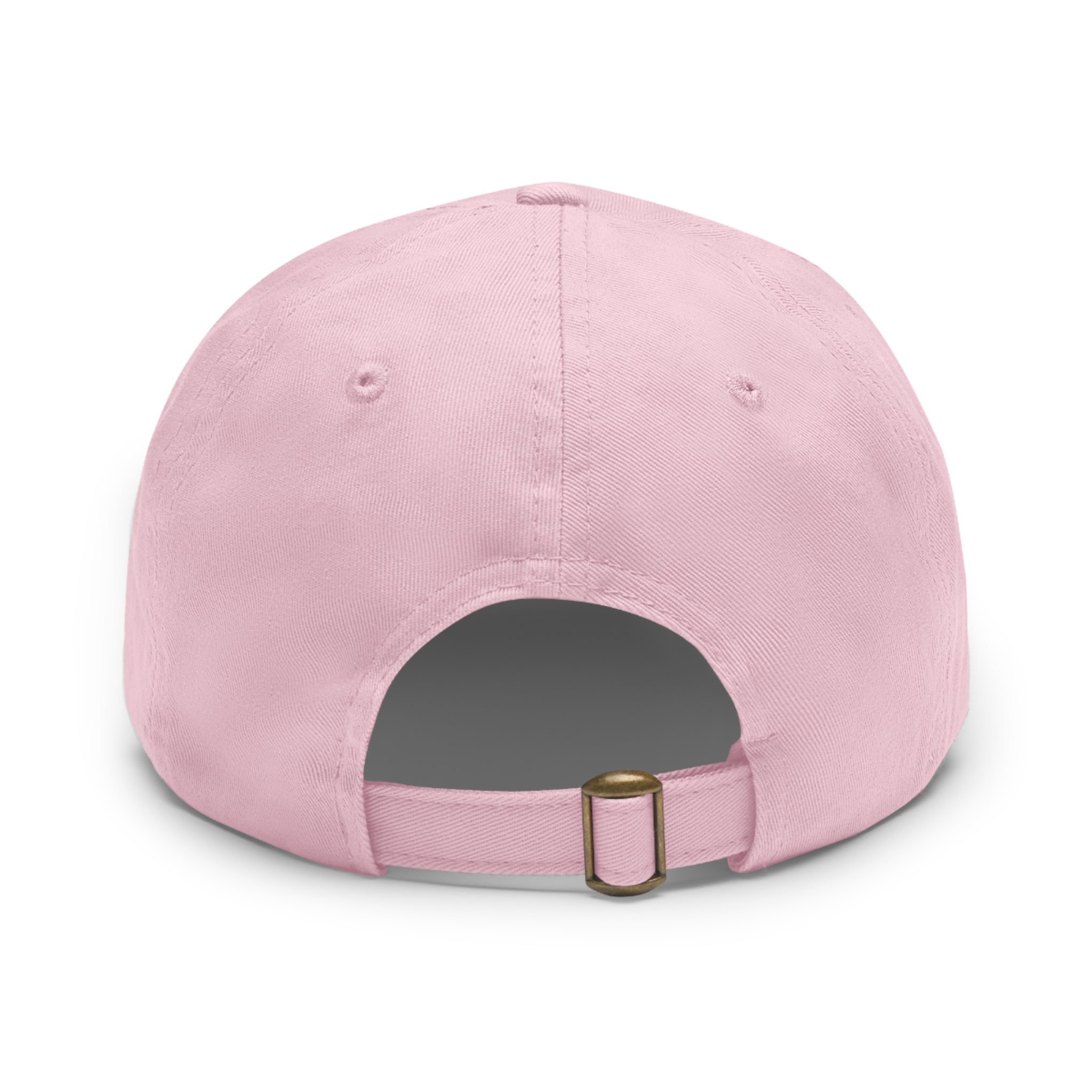 Baseball Hat with Leather Patch (Round)