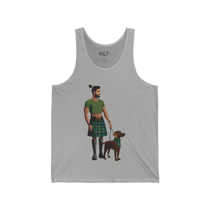 Human's Best Friend Tank Top - Green