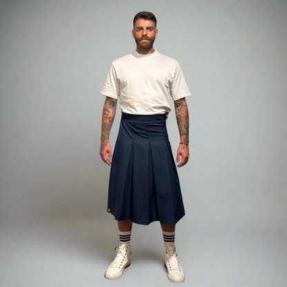 Highlands Cobalt Pinstripes