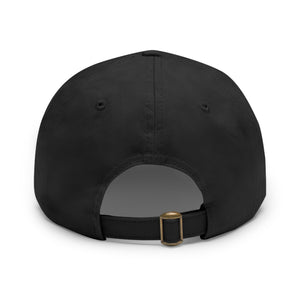 Baseball Hat with Leather Patch (Round)