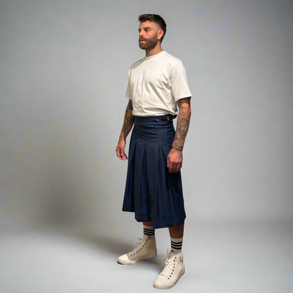 Highlands Cobalt Pinstripes