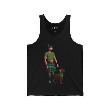 Human's Best Friend Tank Top - Green