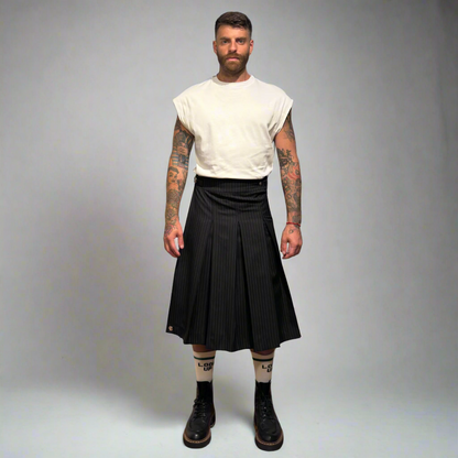 Highlands Black Pinstripes