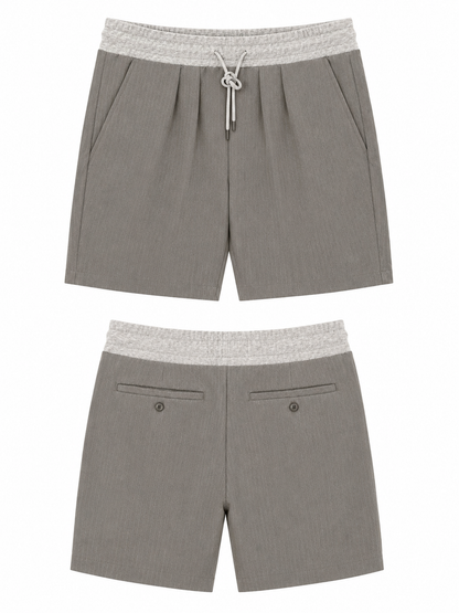 Pleated shorts